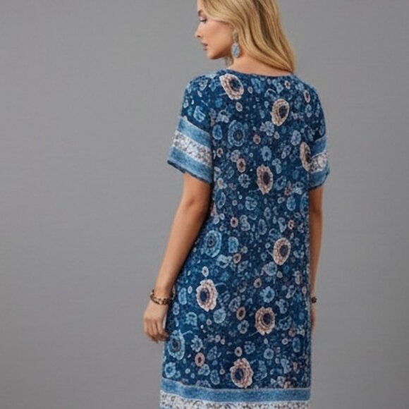 Rose Floral Print Dress 50% OFF - Picture 4 of 6